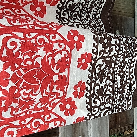 Roxy Sundress sz L adjustable straps,elastic top, Maxi, red/white with black - Picture 5 of 9